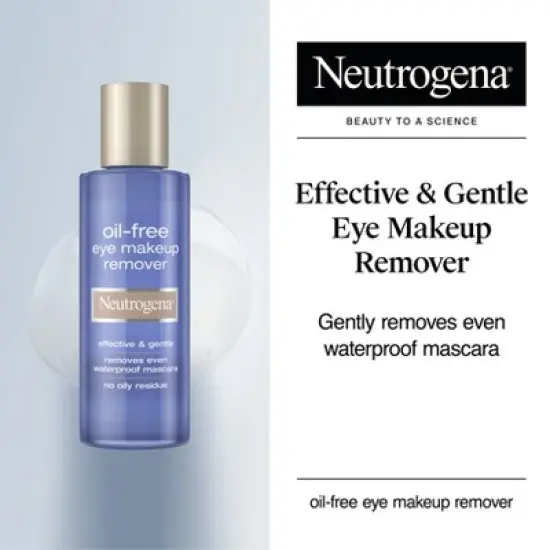 Neutrogena Gentle Oil-Free Eye Makeup Remover & Cleanser for Sensitive Eyes - Scented - 8.0 fl oz. image {2}