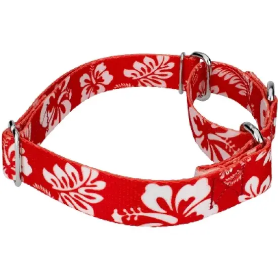 Country Brook Petz - Red Hawaiian Martingale Dog Collar image {2}