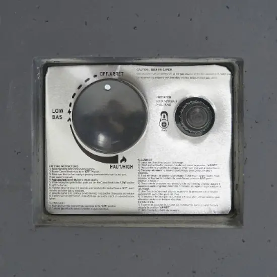 Wellington Outdoor 50000 BTU Rectangular Fire Pit Dark Gray - Christopher Knight Home image {1}