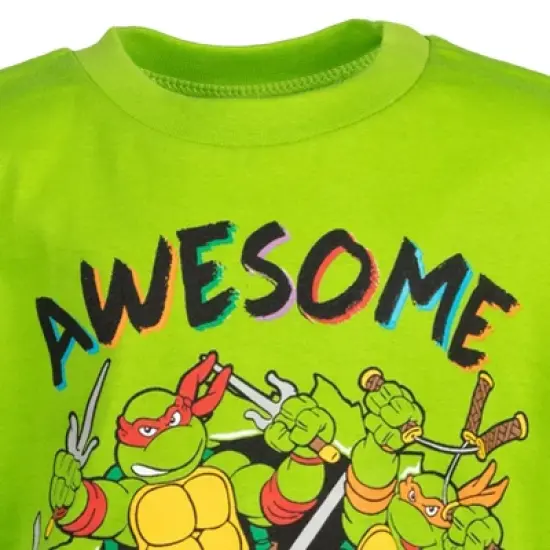 Teenage Mutant Ninja Turtles Donatello Michelangelo Raphael T-Shirt and Mesh Shorts Outfit Set Toddler image {4}