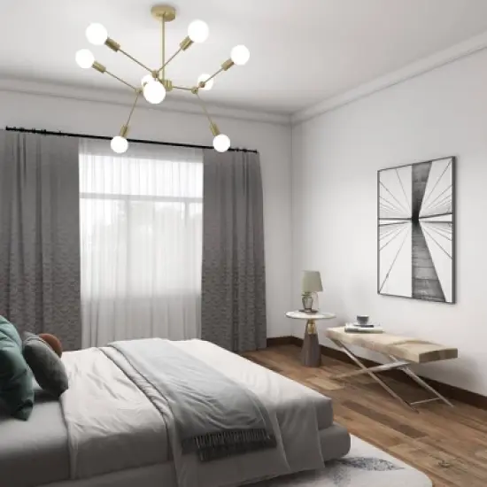 Contemporary Stainless Steel Cowhide X-Bench Beige - Olivia & May image {23}