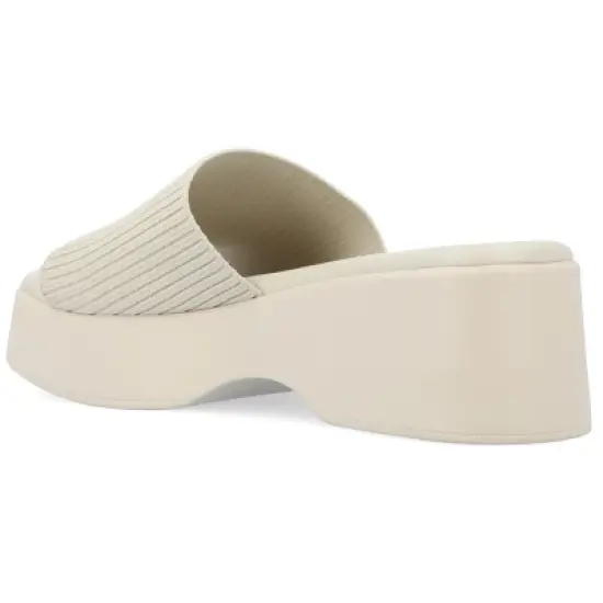 Journee Collection Womens Emani Tru Comfort Foam Platform Slip On Sandal image {6}