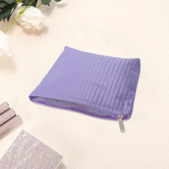 Unique Bargains Simple Vertical Strips Makeup Bag 1 Pc image {2}