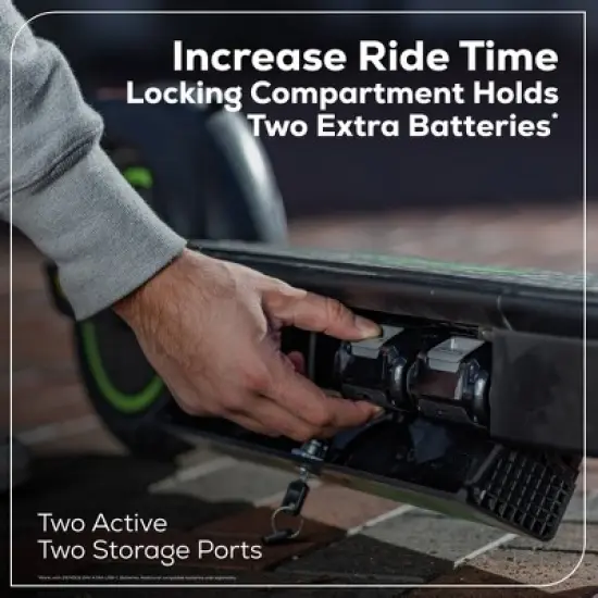 Greenworks 10" 4Ah Battery and 4Amp Outdoor Elliptical E-Bike image {5}