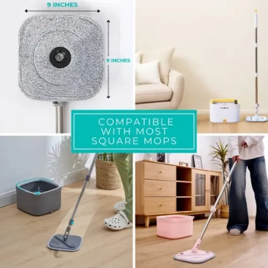 True & Tidy Spin Mop Pad Set image {4}