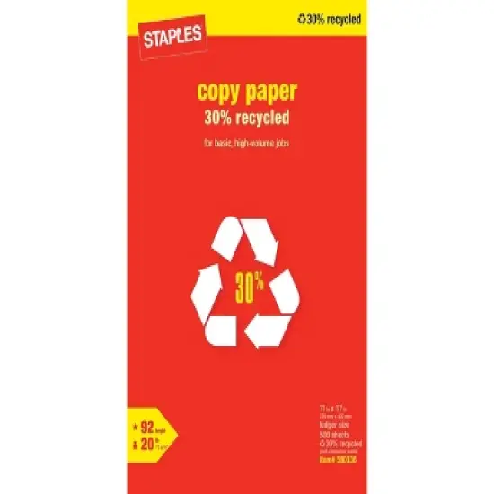 MyOfficeInnovations 30% Recycled 11x17 Paper 20 lbs 92 Bright 500/RM 580336 image {1}