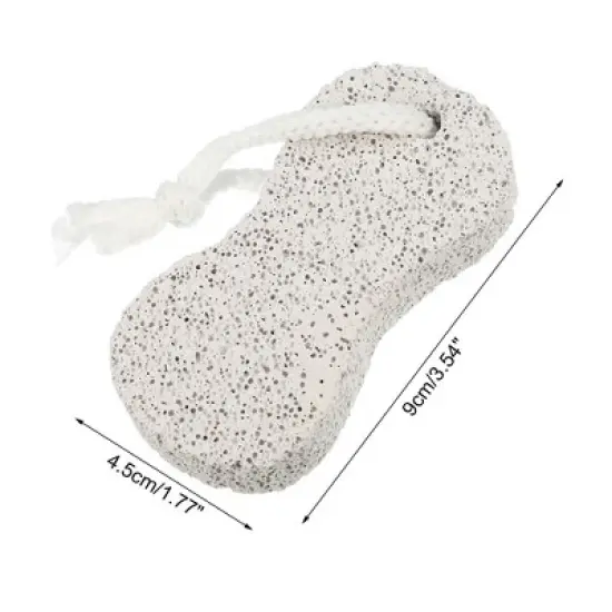 Unique Bargains Double-Sided Figure 8 Pumice Stone Foot File Gray 2 Pcs image {3}