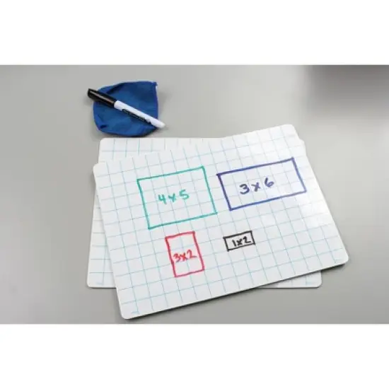 Teacher Created Resources&reg; Double-Sided Math Grid Dry Erase Boards, Pack of 10 image {2}
