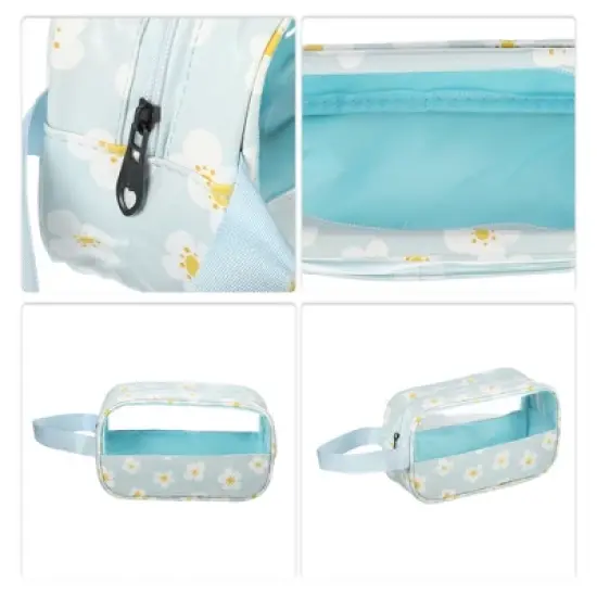 Unique Bargains Durable Small Makeup Bag Blue 1 Pc image {2}