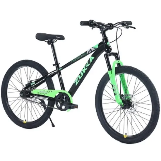 Kids Mountain Bike, Single Speed Bikes with 24 Inch Wheel Outdoor Traveling Cycling Hiking Exercise Bicycles for 9-12 Age image {6}