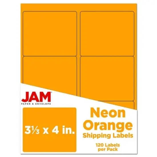 JAM Paper Mailing Labels 3 1/3" x 4" 120ct image {7}