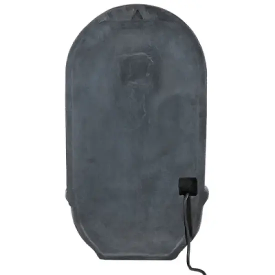 Sunnydaze 26"H Solar Polystone Messina Outdoor Wall-Mount Water Fountain image {8}