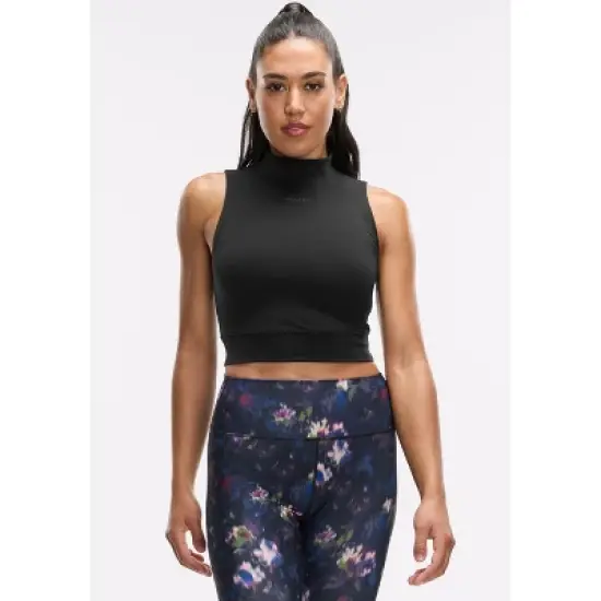 Peloton Women's Cadent Mock Neck Tank, Black image {7}