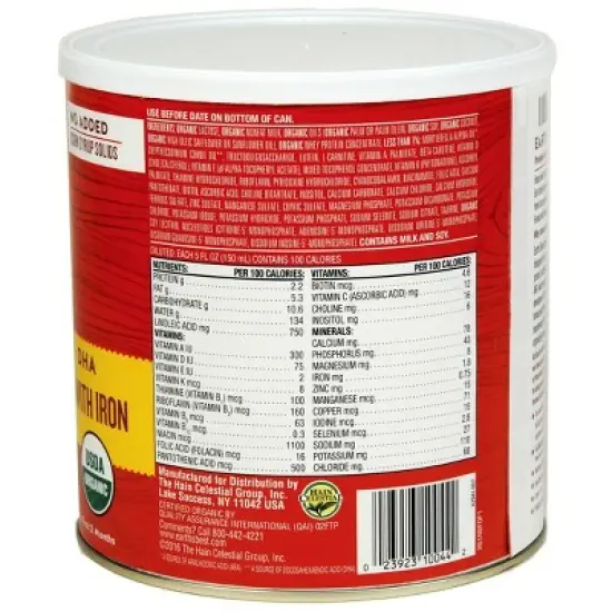 Earth's Best Organic Powder Infant Formula - 21oz image {3}