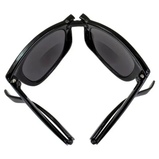 3 Pairs of Global Vision Eyewear Foldable Bifocal Reading Glasses with +2.0,+2.5,+3.0 Bifocal Smoke, Smoke, Smoke Lenses image {2}