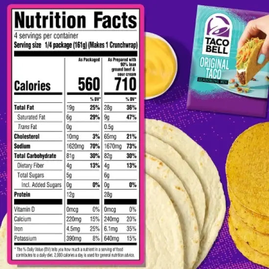 Taco Bell Crunchwrap Supreme Kit - 22.6oz image {3}