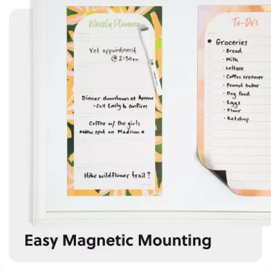 U Brands 4pc Vinyl Magnetic Planner Set Artist Touch image {5}