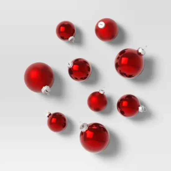 42pc Round Glass Christmas Tree Ornament Set - Wondershop&trade; image {10}