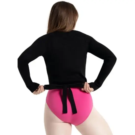 Capezio Women's Ribbed Knit Wrap Sweater image {3}