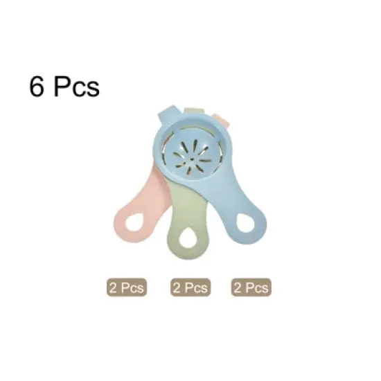 Unique Bargains Cooking Baking Plastic Egg Separators 3 Colors 4.92" x 2.36" 6 Pcs image {2}