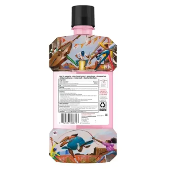 Listerine Total Care Zero Mouthwash - The Whoa Collection Designer Wrap - 1L image {1}