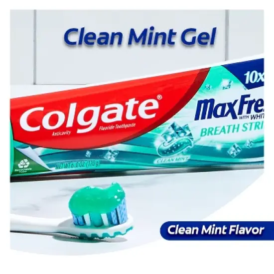 Colgate Max Fresh Toothpaste Clean Mint - 6.3oz/3pk image {11}