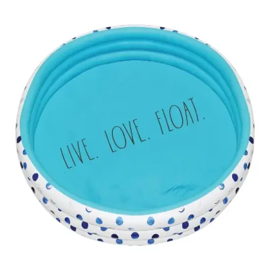 CocoNut Outdoor Rae Dunn 54" Mini/Kiddie Pool - Indigo Polka Dot Patterned image {9}