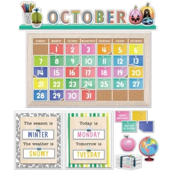 Happily Ever Elementary Creatively Inspired Calendar Bulletin Board Set, 2 Sets image {1}