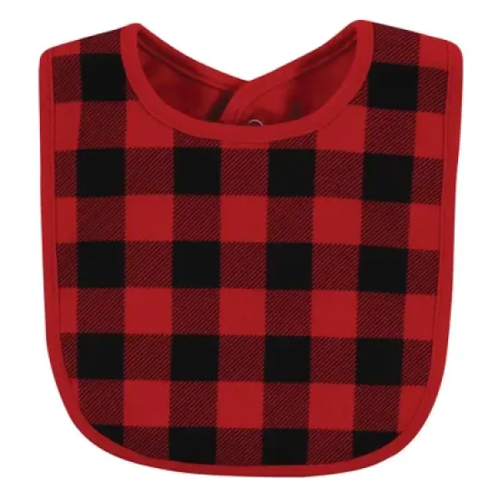 Hudson Baby Infant Boy Cotton Bib and Sock Set, Baby Bear Plaid image {3}