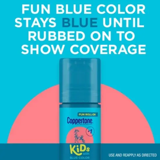 Coppertone Kids' Roll-On Sunscreen Lotion - SPF 50 - 2.5 fl oz image {15}