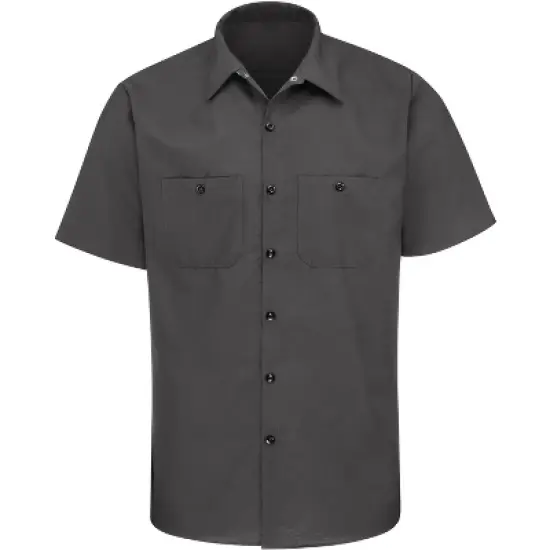 Red Kap&reg; Men's Short Sleeve Industrial Work Shirt image {15}