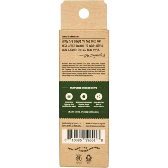DR. SQUATCH Men's Natural Soothing Post Shave - Pine Tar - 2.5 fl oz image {5}