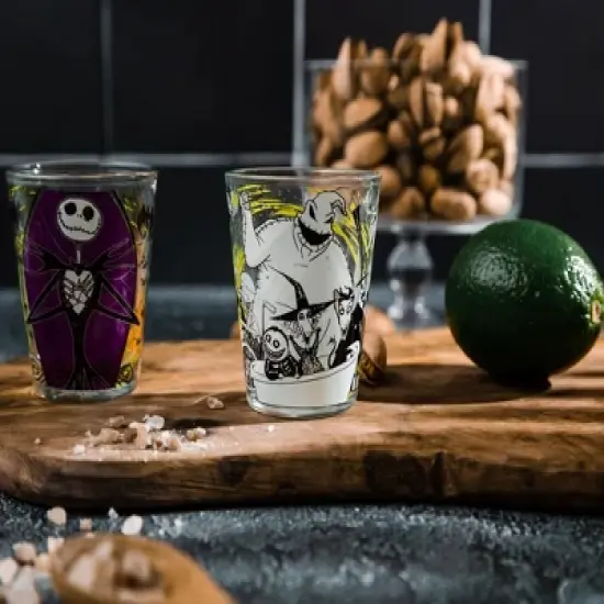 Silver Buffalo Disney Nightmare Before Christmas Halloween Town Mini Shot Glasses | Set of 4 image {4}