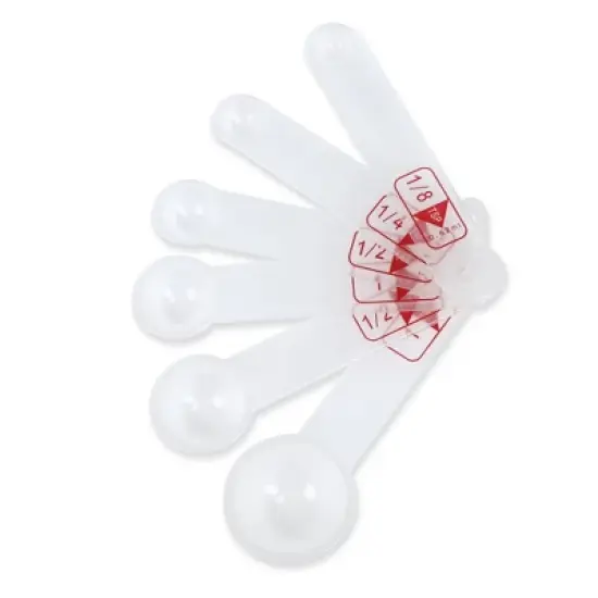 Learning Resources Set of 6 Measuring Spoons: Plastic Teaching Aid for Kindergarten, No Choking Hazard, Ages 5+ image {2}