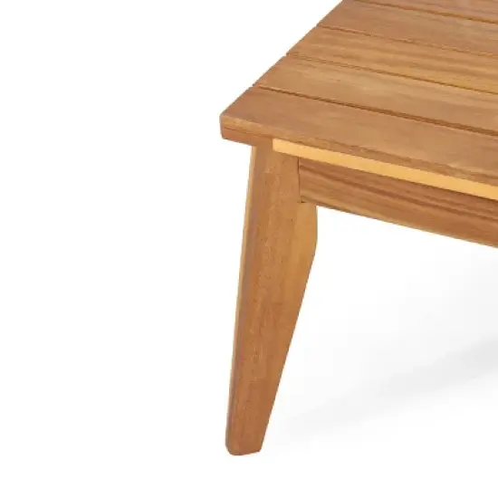 4pc Annisa Outdoor Acacia Wood Set with Cushion: Weather-Resistant, UV Protection - Christopher Knight Home image {5}