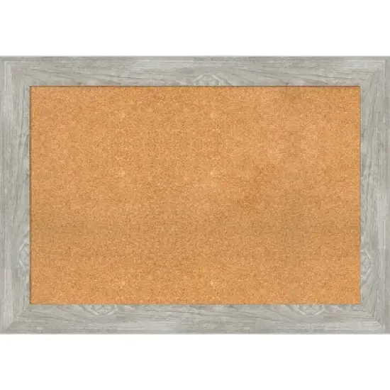 Amanti Art Dove Greywash Framed Corkboard, Natural Cork image {8}