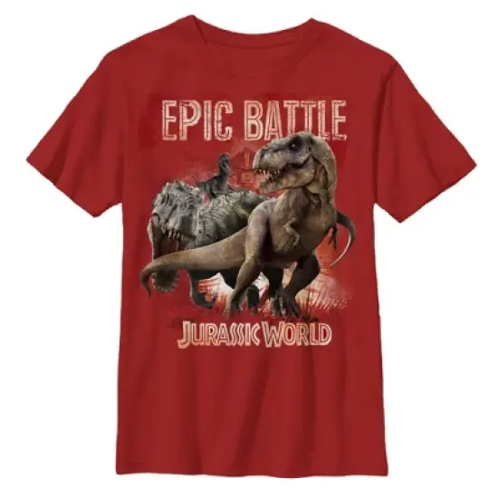 Boy's Jurassic World Epic Battle T-Shirt image {2}