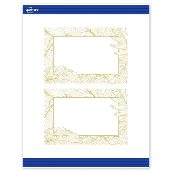 Avery Rectangle Postcards, Gold Florals, 4" x 6", 20 Total image {9}