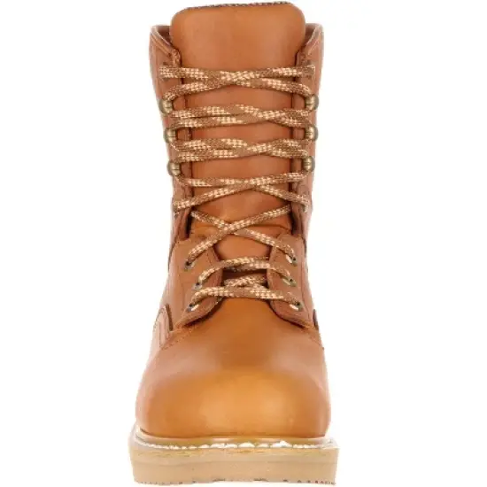 Men's Brown Georgia Boot Wedge Steel Toe Work Boot Size 8.5 image {2}