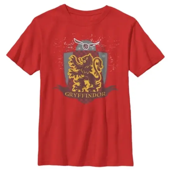 Boy's Harry Potter Gryffindor Quidditch Coat of Arms T-Shirt image {3}