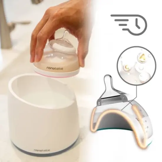 nanobebe Baby Bottle Starter Set with Warmer & Pacifier image {4}