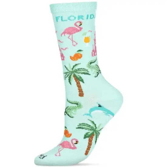 Memoi Florida Bamboo Blend Crew Sock image {3}