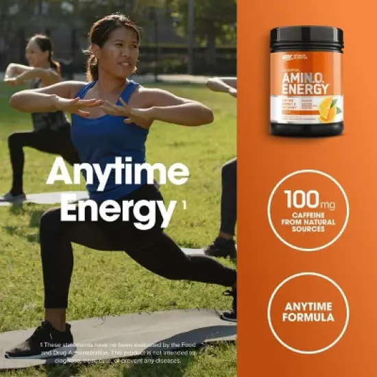 Optimum Nutrition, Essential Amino Energy, Powder, Orange Cooler, 65 Servings image {5}