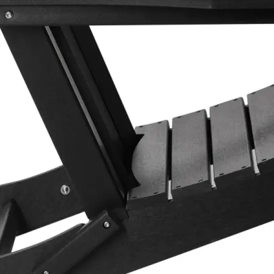 WestinTrends Malibu HDPE Outdoor Patio Folding Poly Adirondack Chair image {13}