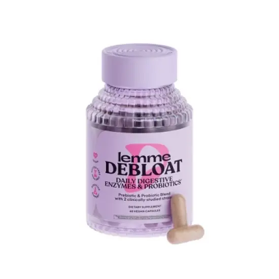 Lemme Debloat Daily Digestive Capsules - 60ct image {7}