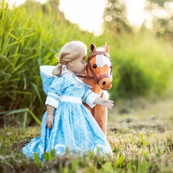 The Queen's Treasures 18 In Doll Chestnut Pony, Saddle, Reigns, and Blanket image {8}