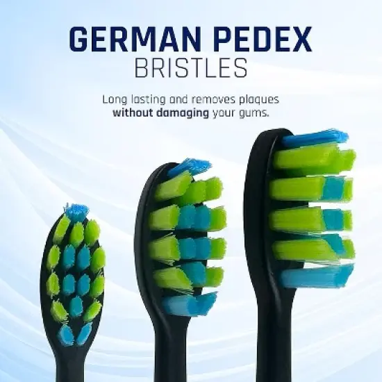 CTB Dealz Replacement Toothbrush Heads &ndash; Soft German Pedex Bristles - Fits With BRUSHKINZ Sonic Electric Toothbrush image {1}