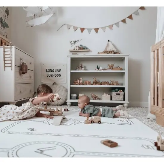 LITTLE Bot Baby Play Mat - Boho Town + Country Road Nordic image {3}