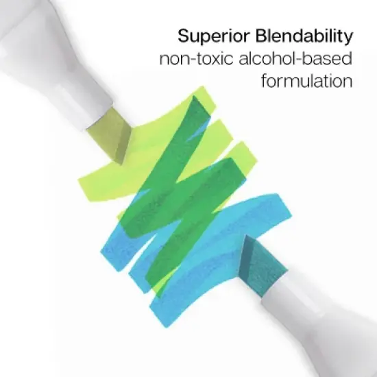 KINGART PRO Double-Ended Markers 12 Landscape Colors image {4}