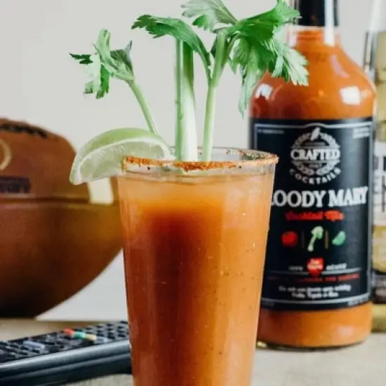 Crafted Cocktails Bloody Mary Mix: 6 Pack: Gold Medal Winning, 50 Calories Per Serving, Tomato, Horseradish, Worcestershire and Spices for Great Taste image {3}